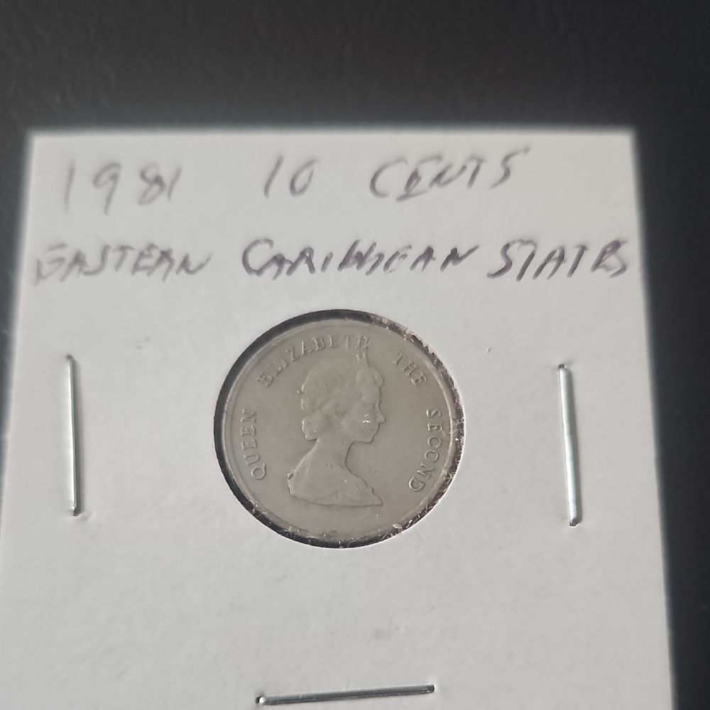 1981 Eastern Caribbean States 10 Cents Coin